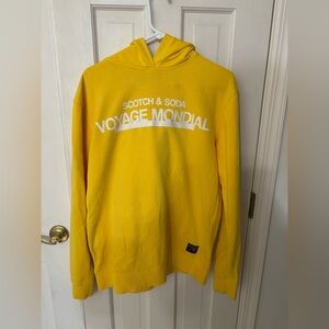 Scotch & Soda Voyage Mondial Yellow Hoodie